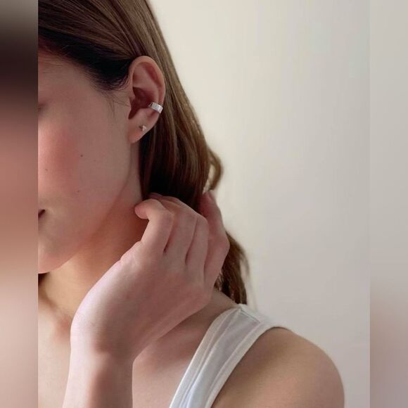 Cuff Earring Women's 925 Silver - Picture 1 of 4